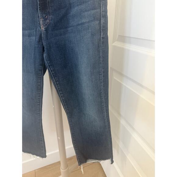 Mother The Insider Crop Step Fray Jeans Girl Crush Size 32 - Picture 3 of 12